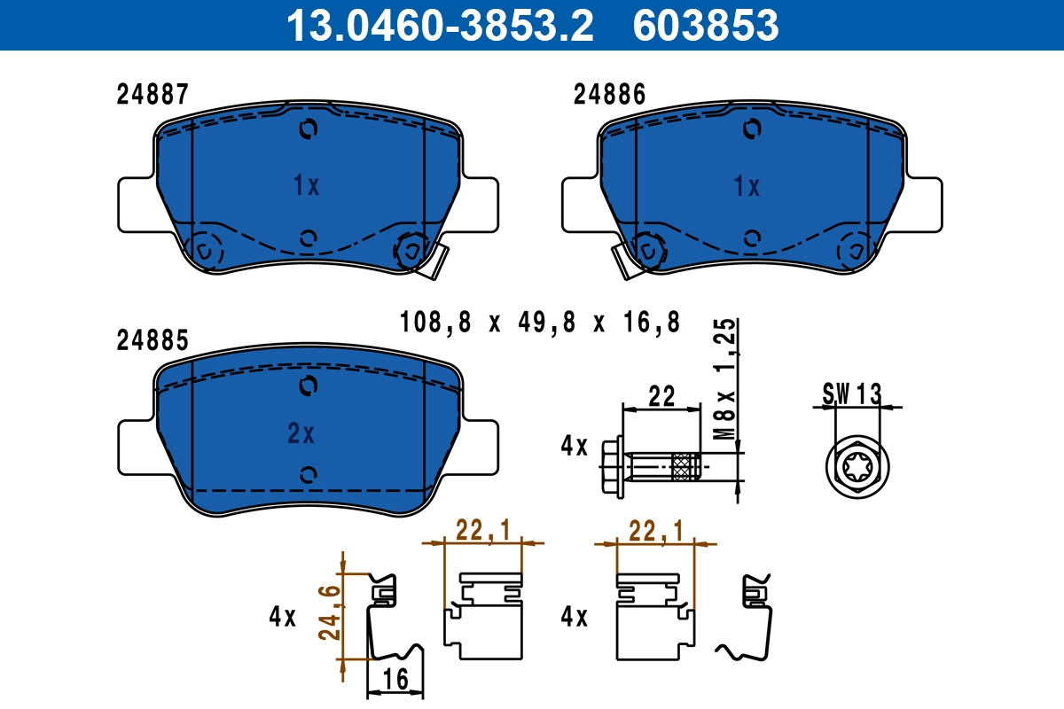 Brake Pad Set, disc brake