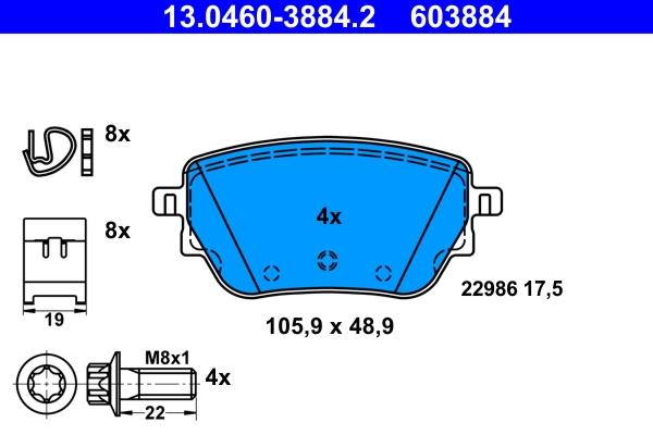 Brake Pad Set, disc brake