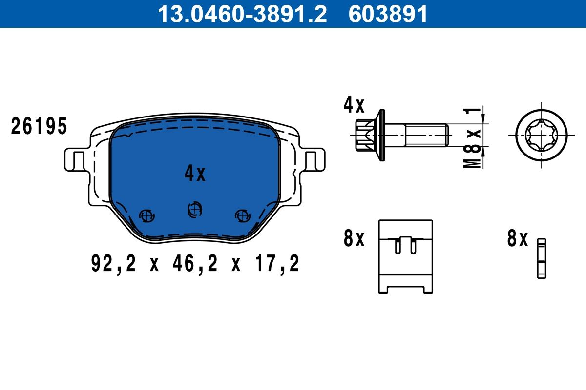 Brake Pad Set, disc brake