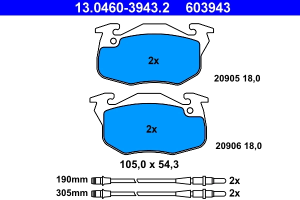 Brake Pad Set, disc brake