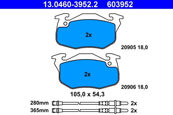 Brake Pad Set, disc brake