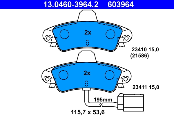 Brake Pad Set, disc brake