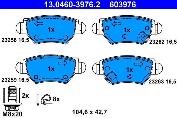 Brake Pad Set, disc brake