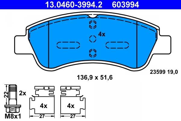 Brake Pad Set, disc brake
