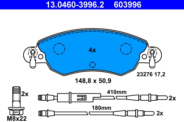 Brake Pad Set, disc brake