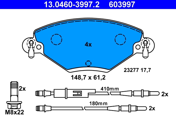 Brake Pad Set, disc brake