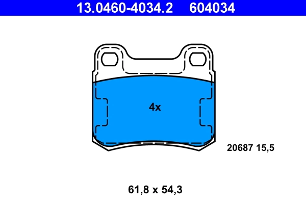 Brake Pad Set, disc brake