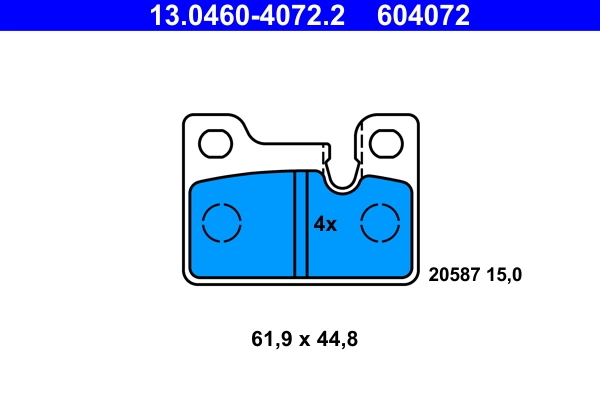Brake Pad Set, disc brake
