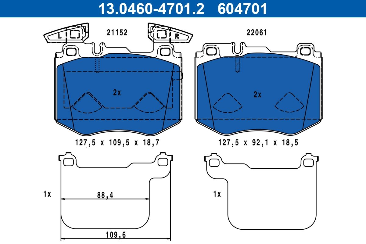 Brake Pad Set, disc brake