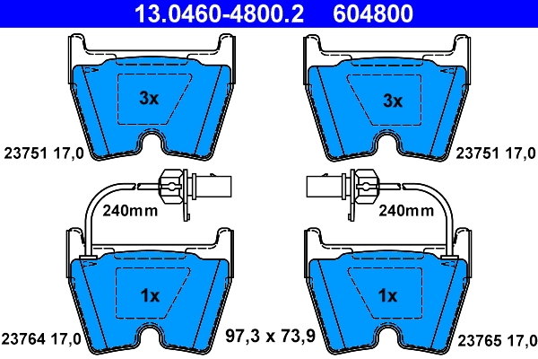 Brake Pad Set, disc brake