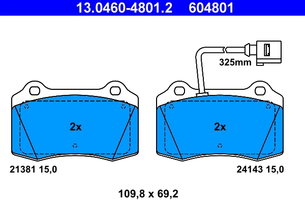 Brake Pad Set, disc brake