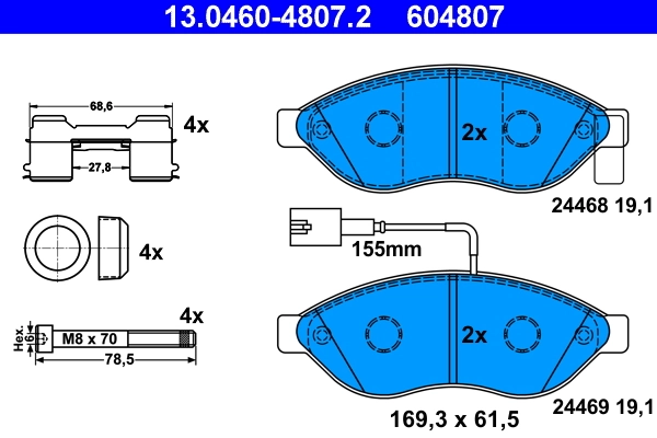 Brake Pad Set, disc brake