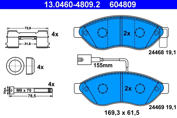Brake Pad Set, disc brake