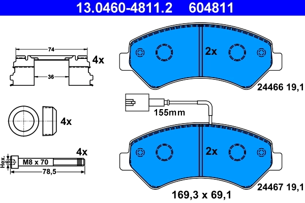Brake Pad Set, disc brake