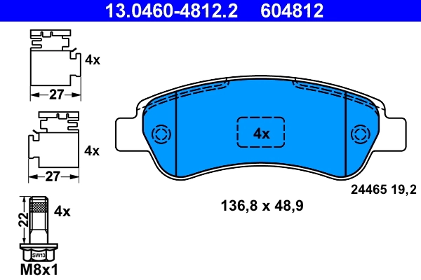 Brake Pad Set, disc brake