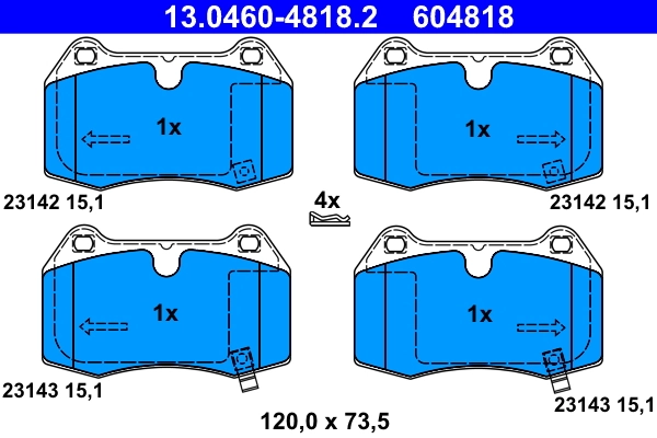 Brake Pad Set, disc brake