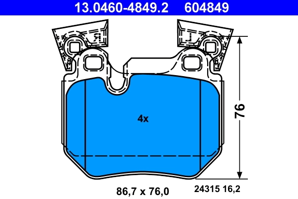 Brake Pad Set, disc brake