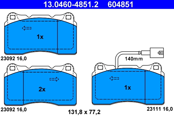 Brake Pad Set, disc brake