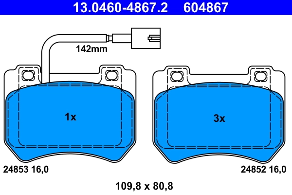 Brake Pad Set, disc brake