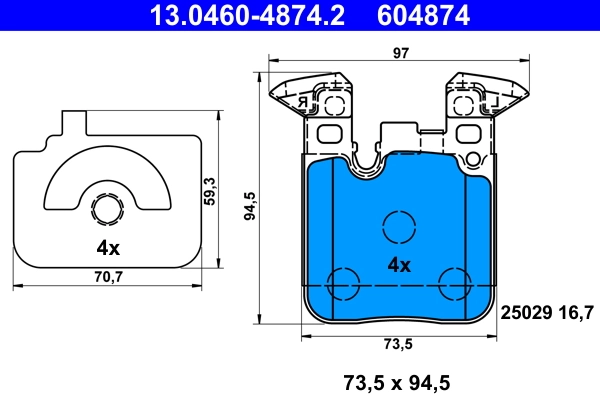 Brake Pad Set, disc brake