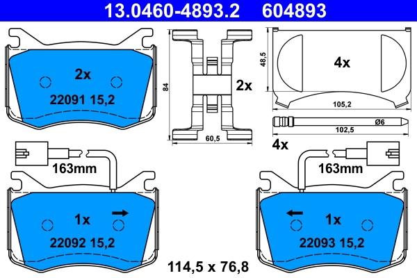 Brake Pad Set, disc brake