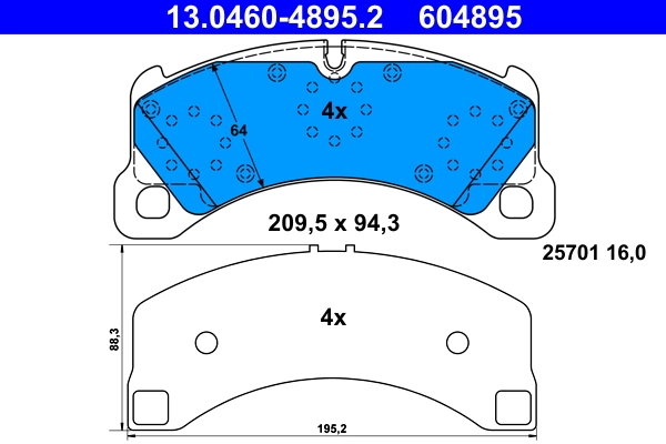 Brake Pad Set, disc brake