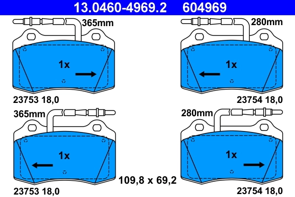 Brake Pad Set, disc brake