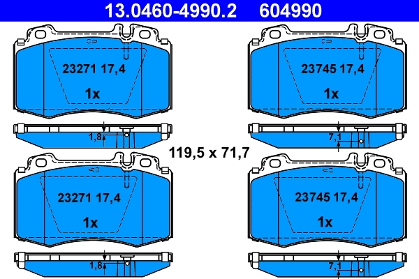 Brake Pad Set, disc brake