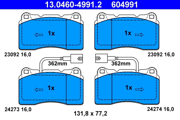 Brake Pad Set, disc brake