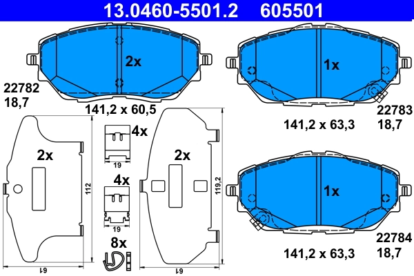 Brake Pad Set, disc brake