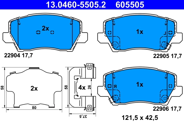Brake Pad Set, disc brake