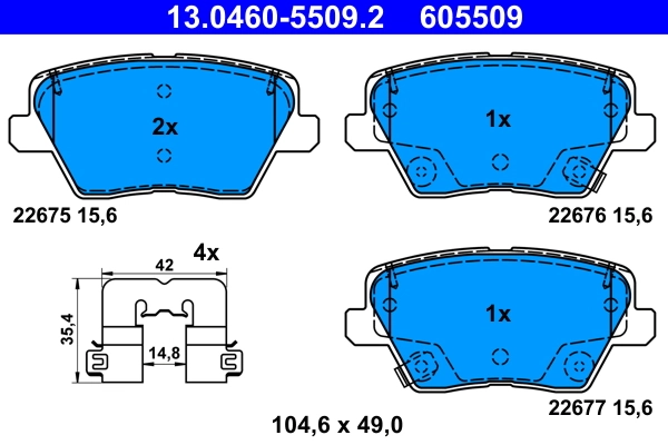 Brake Pad Set, disc brake