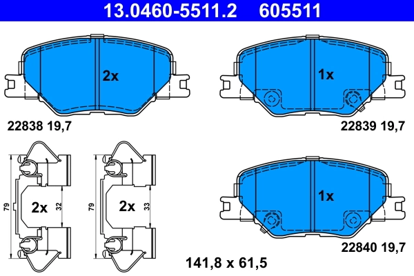 Brake Pad Set, disc brake