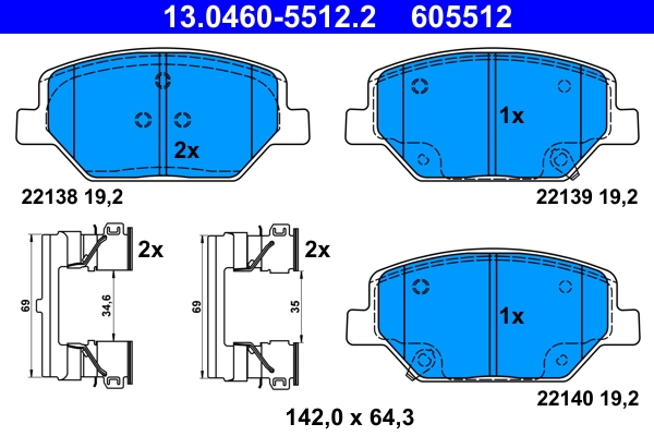 Brake Pad Set, disc brake