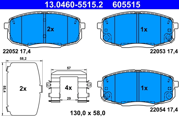 Brake Pad Set, disc brake