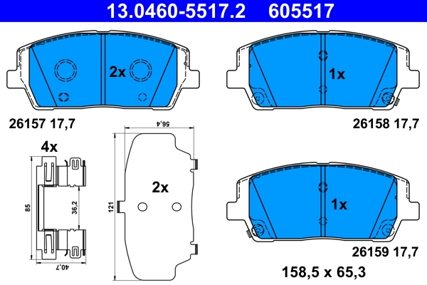 Brake Pad Set, disc brake