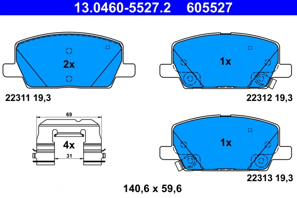 Brake Pad Set, disc brake