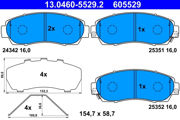 Brake Pad Set, disc brake