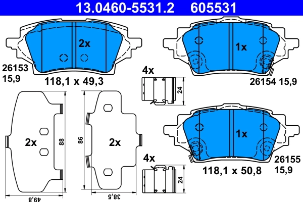 Brake Pad Set, disc brake