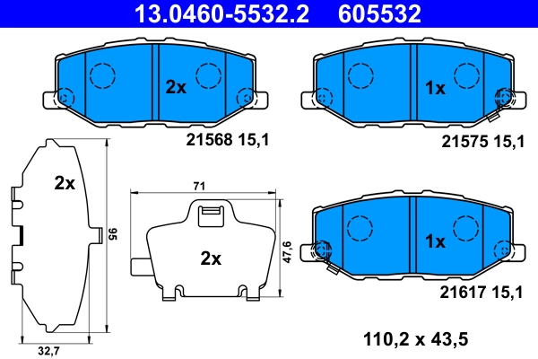 Brake Pad Set, disc brake