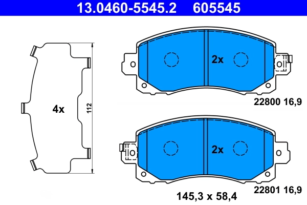 Brake Pad Set, disc brake