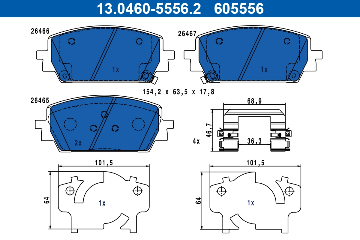 Brake Pad Set, disc brake