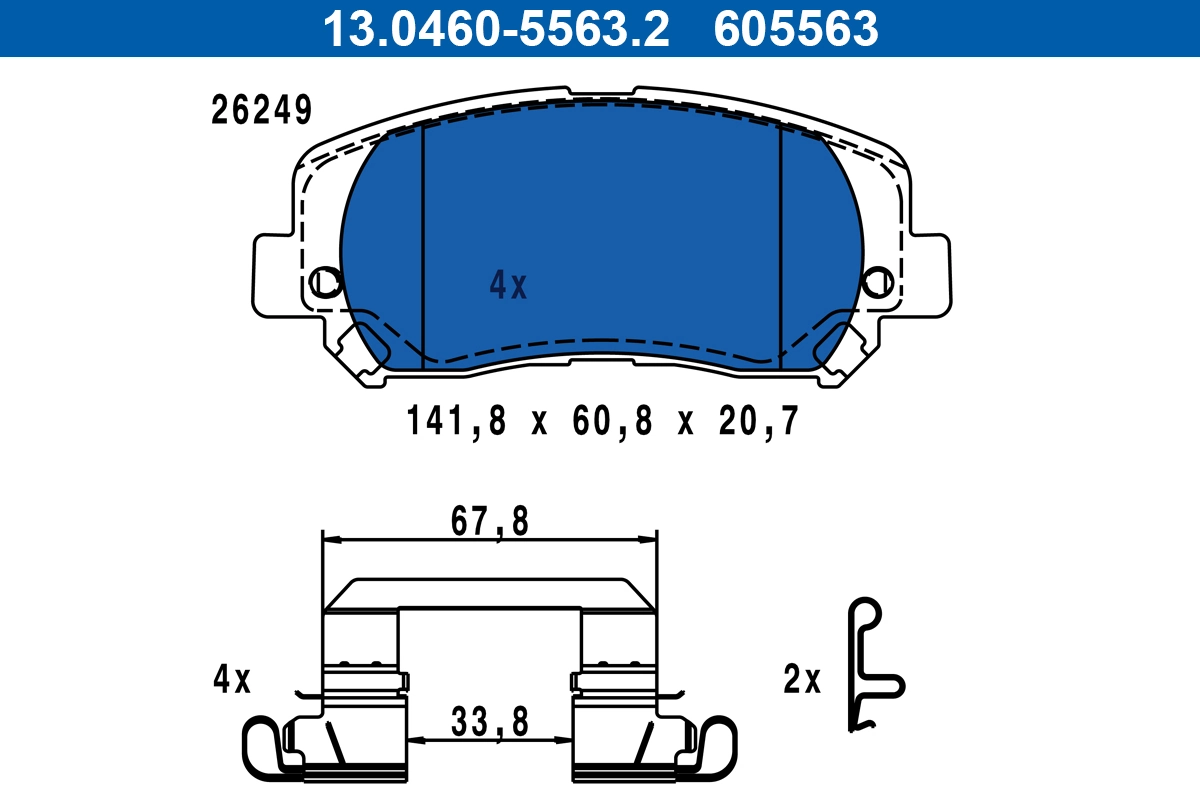 Brake Pad Set, disc brake