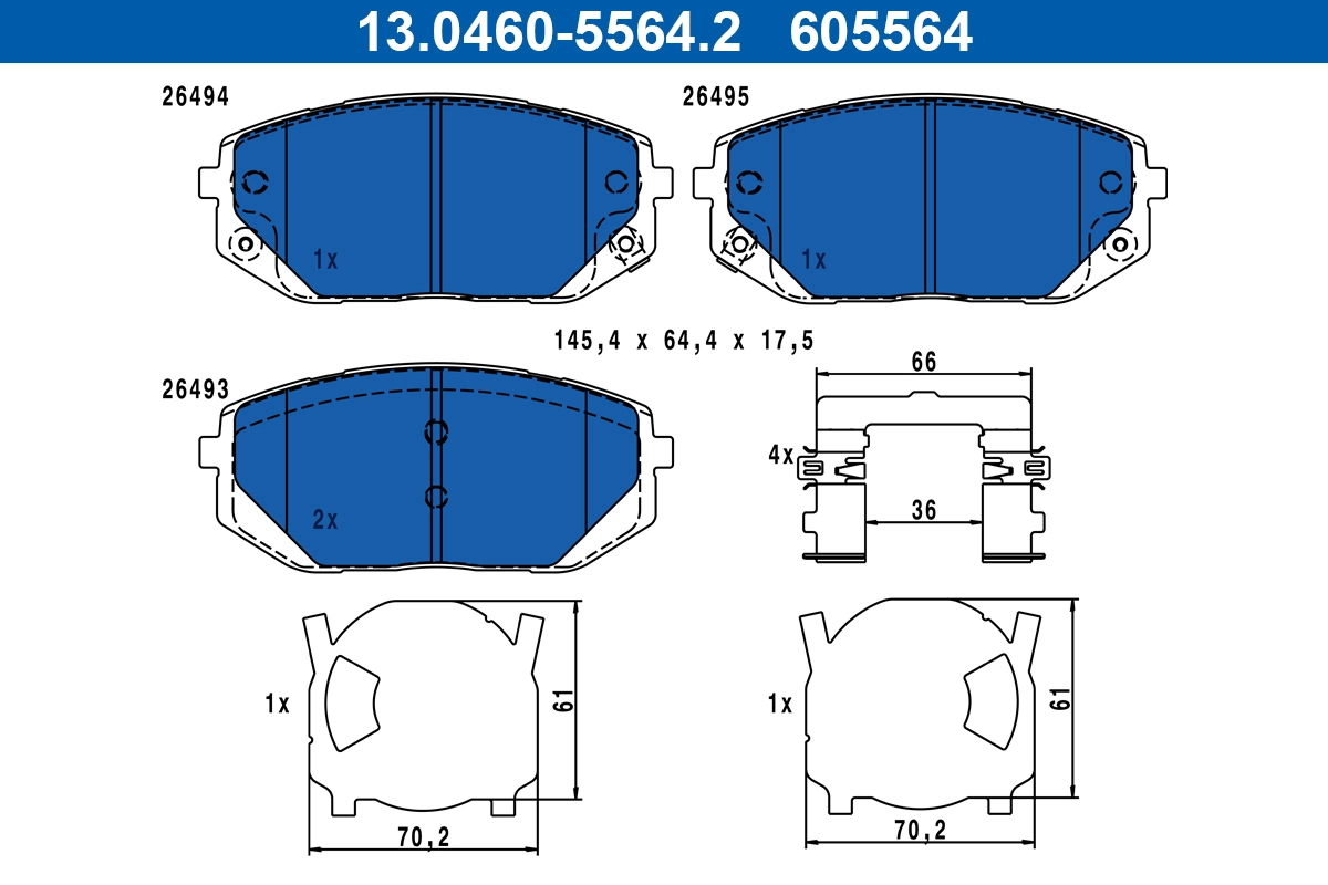 Brake Pad Set, disc brake