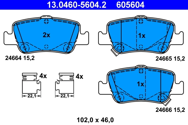 Brake Pad Set, disc brake