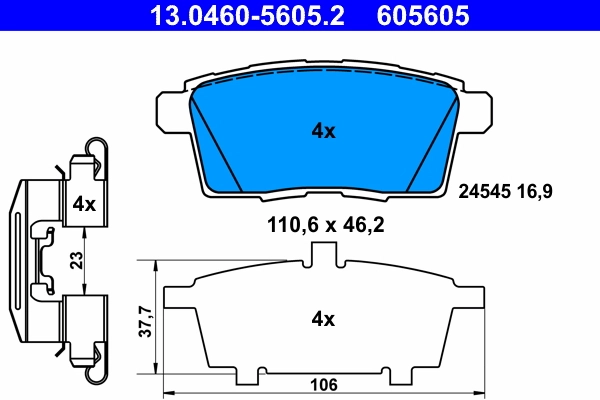 Brake Pad Set, disc brake