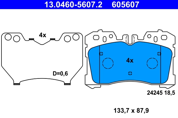 Brake Pad Set, disc brake