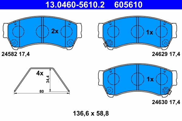 Brake Pad Set, disc brake