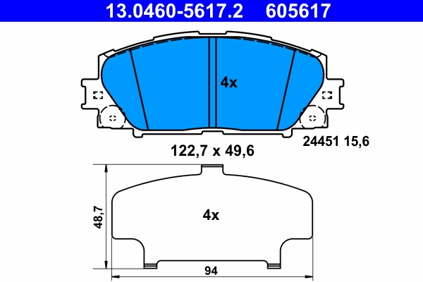 Brake Pad Set, disc brake