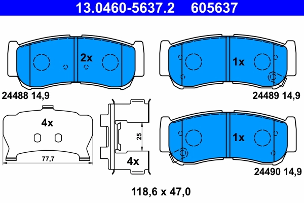Brake Pad Set, disc brake